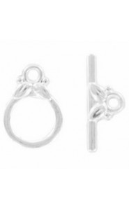 Metal Toggle clasp 10x14mm Silver